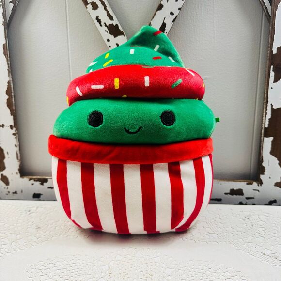 Squishmallows Chantal the Christmas Cupcake 8” Plush - Picture 1 of 5